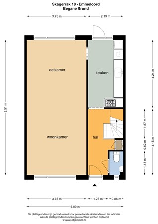 Floorplan - Skagerrak 18, 8303 VB Emmeloord